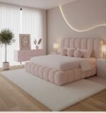 Cloud Teddy Bouclé Upholstered Bed Frame - Image 2