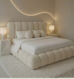 Cloud Teddy Bouclé Upholstered Bed Frame