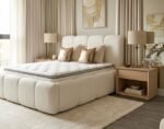 Luna Bubble Bouclé Bed Frame